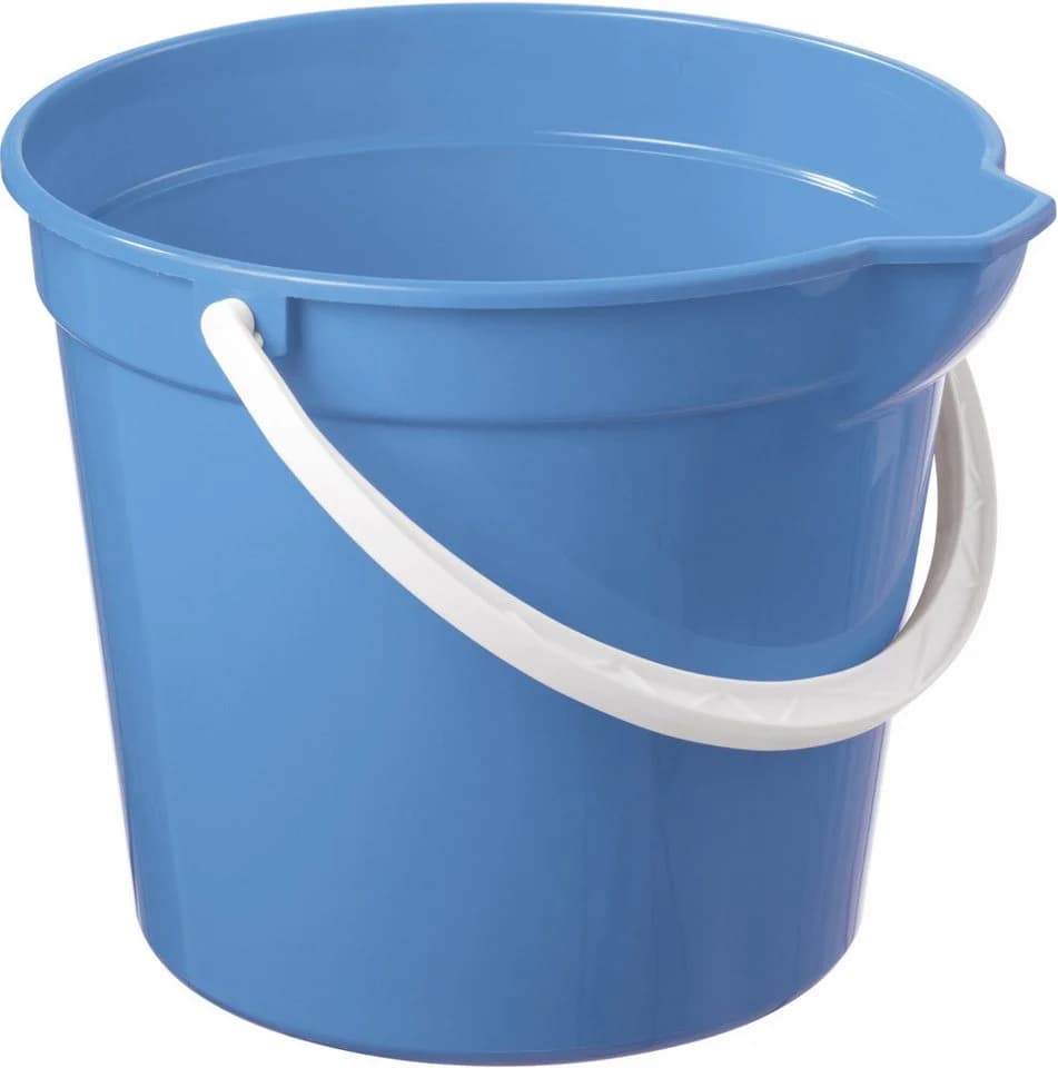 Sunware Basic Eimer 12 L Blau mit Ausguss und Griff