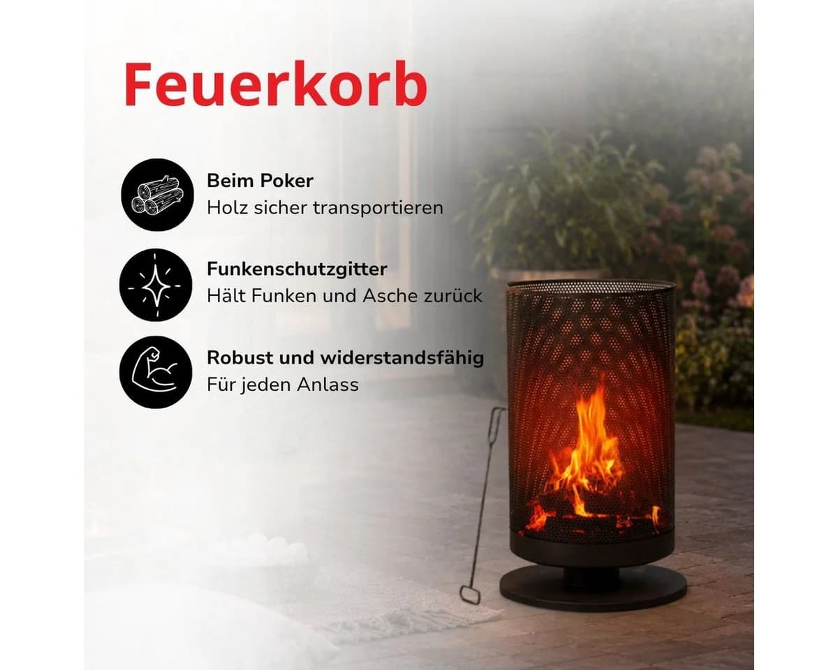 Bbq Collection Feuerschale Schwarz 44,5 cm