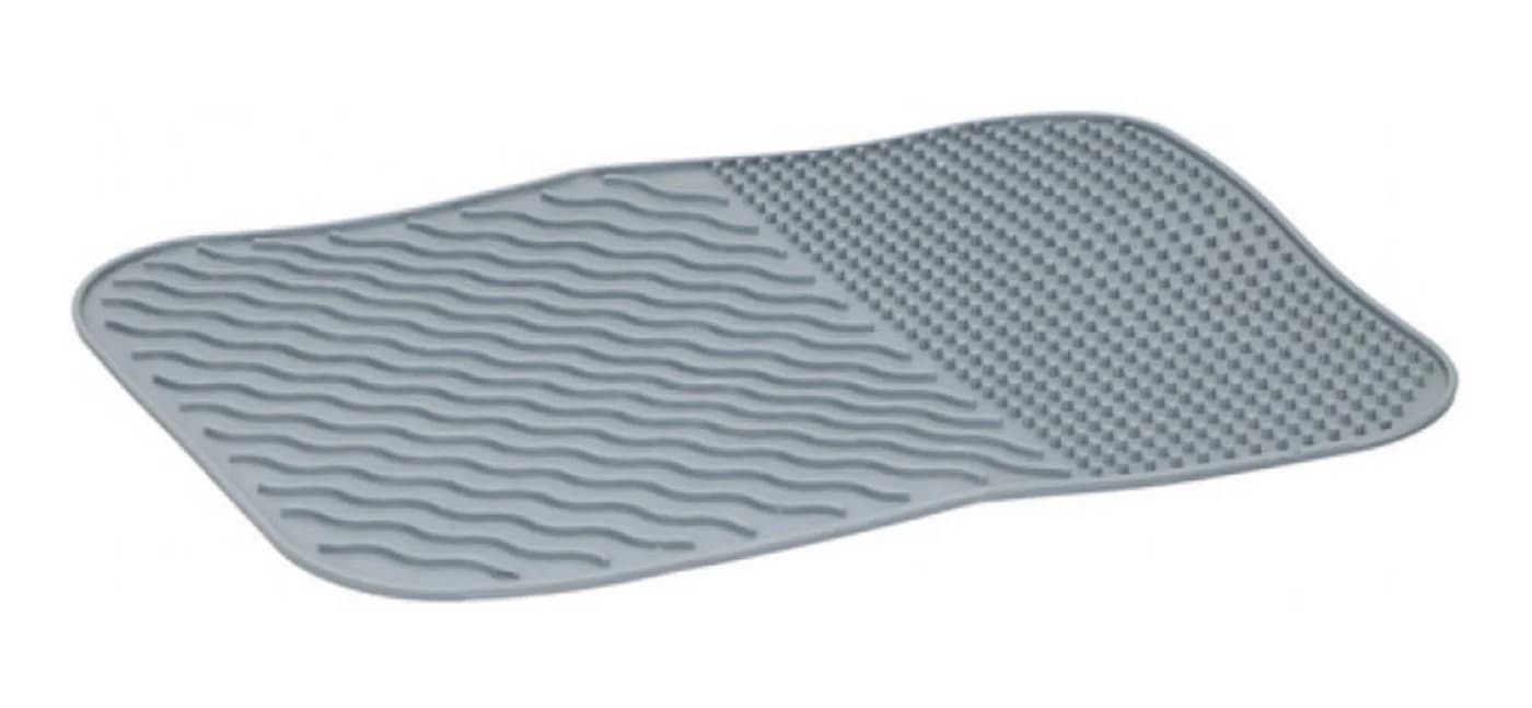 Alpina Geschirr-Abtropfmatte Grau Silikon