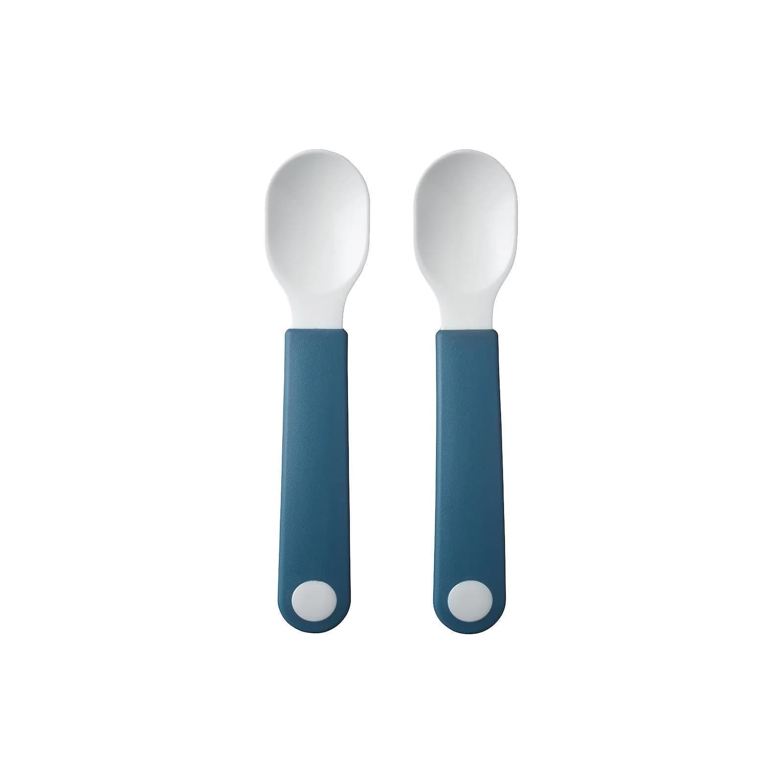 MEPAL Lernlöffel Mio 2er Set Blau Polypropylen