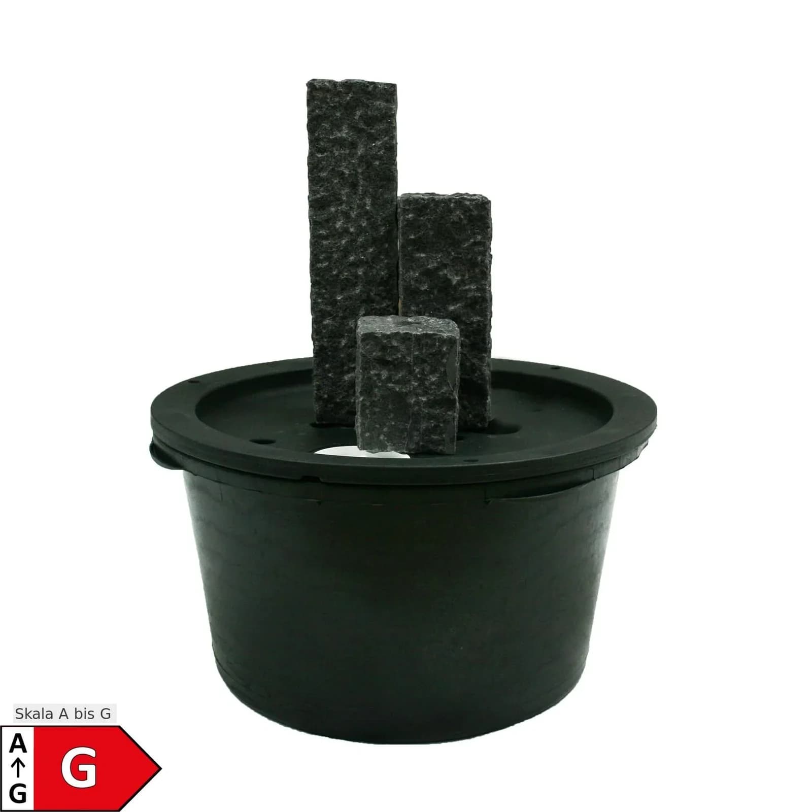 Ubbink Acqua Arte Set Modena - Anthrazit Granit Wasserspiel mit LED