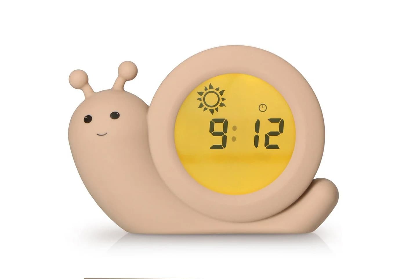Alecto Kinderwecker BC110BE SIMON Schlaftrainer Beige mit Nachtlicht und Wecker