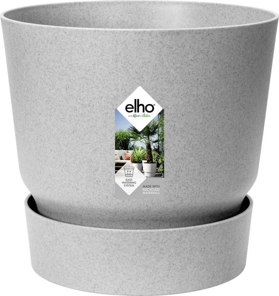Elho Pflanztopf Greenville beton Ø 30 cm mit Wasserreservoir