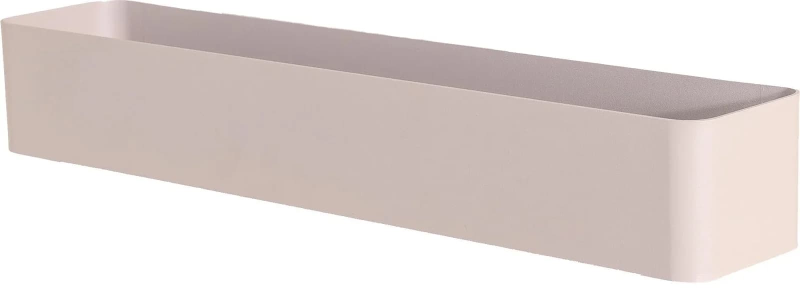 Stilvolles Wandregal aus Stahl in grau (silky taupe)