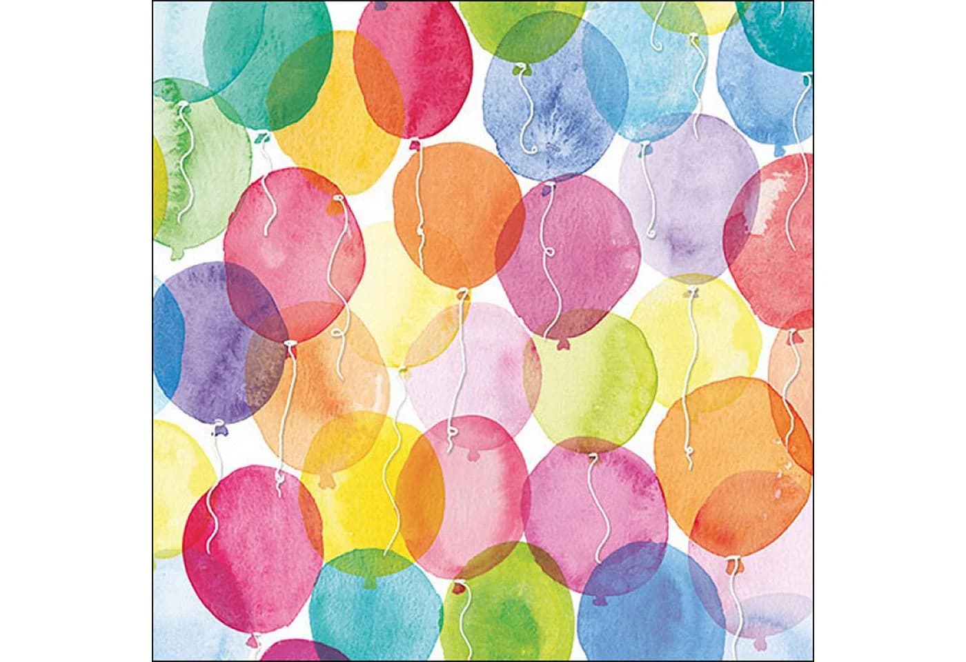 Ambiente Luxury Papierservietten 3-lagig 33x33cm Luftballon Motiv 20 Stk.