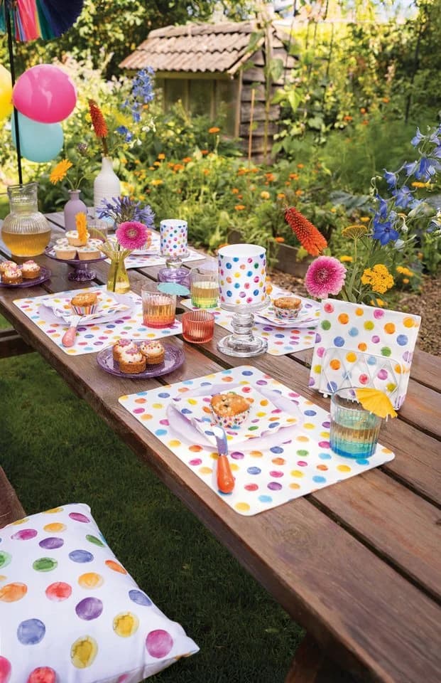 Ambiente® Ofenhandschuh Polka Dots 1-teilig Baumwolle