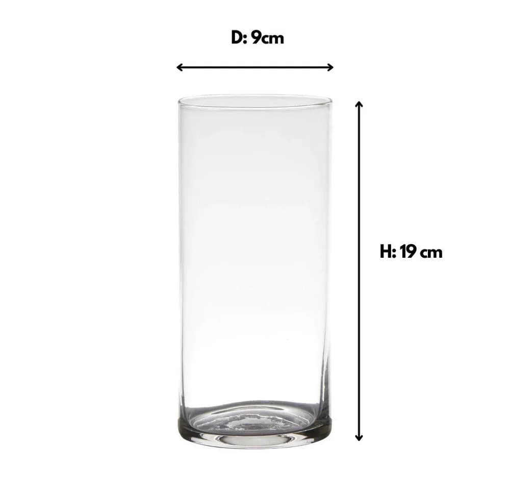 Hakbijl Glass Dekovase Zylinder Transparent