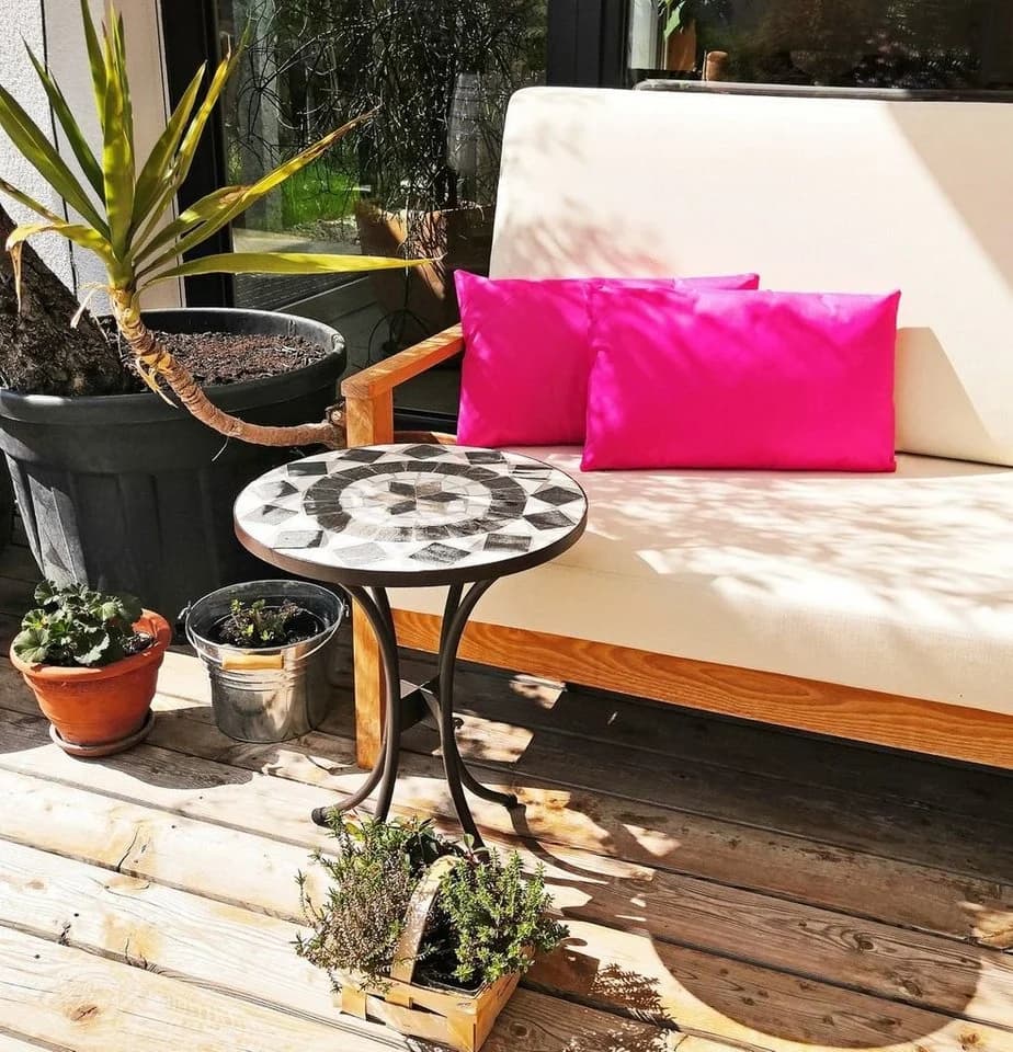 JACK Outdoor Lounge Dekokissen 30x50 cm Rosa Wasserfest