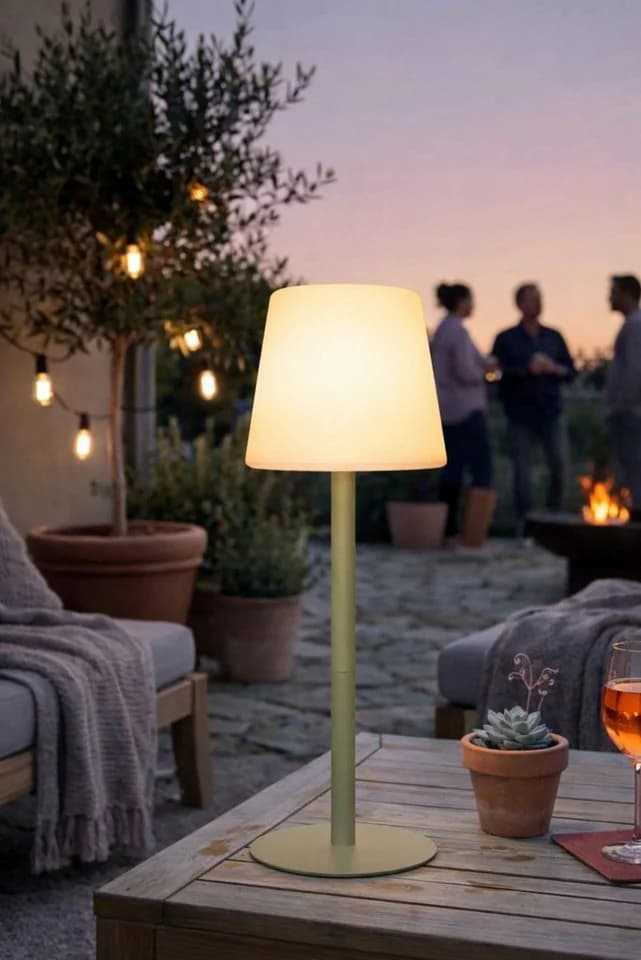 Coen Bakker Deco BV LED Tischlampe Multicolor Akku IP44 Grün