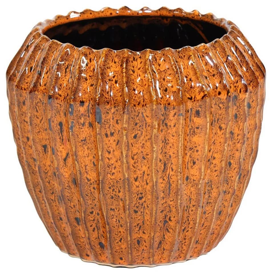 finehomegarden Blumentopf Keramik Amber