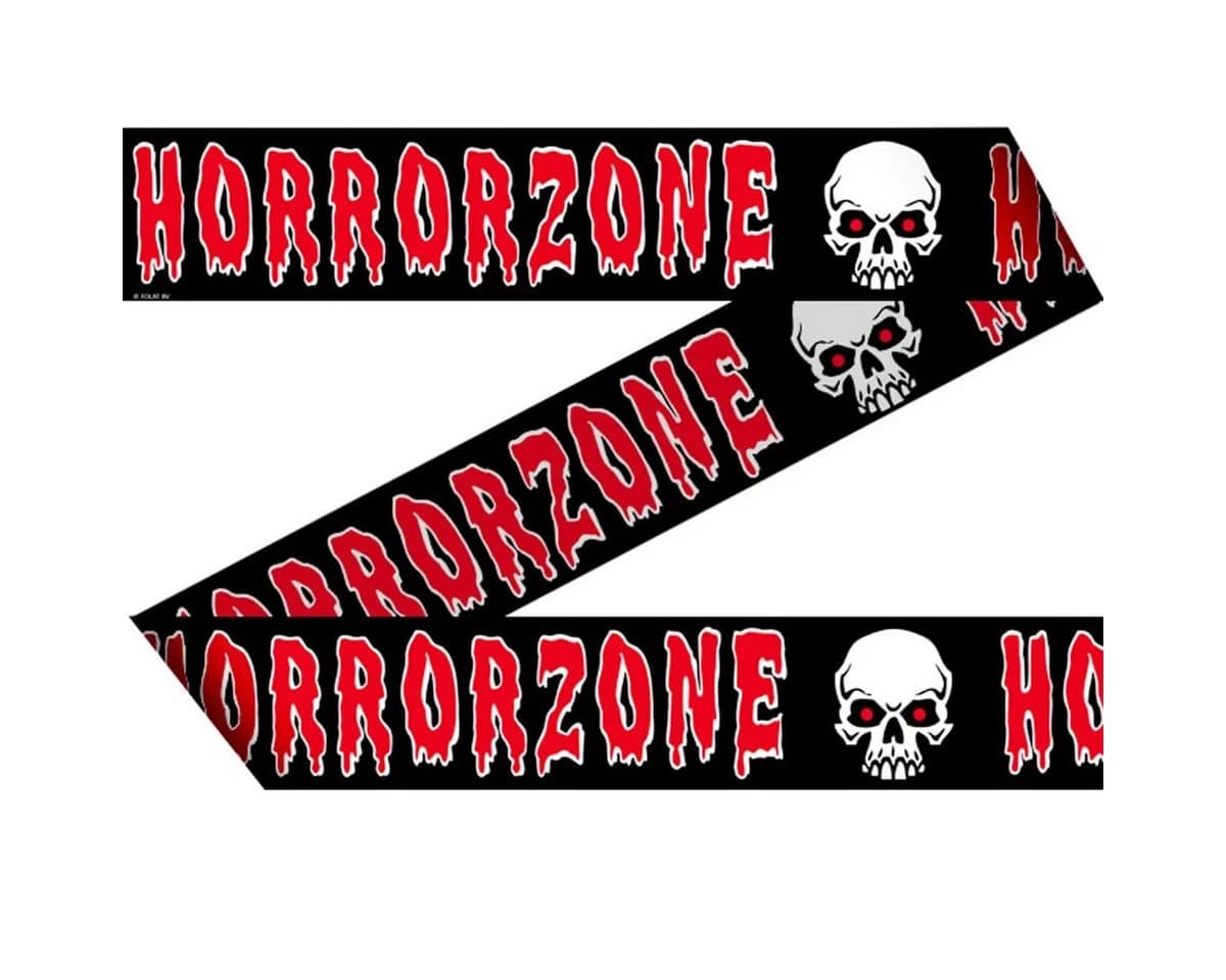 Metamorph Dekoobjekt Horrorzone Absperrband Rot 15m