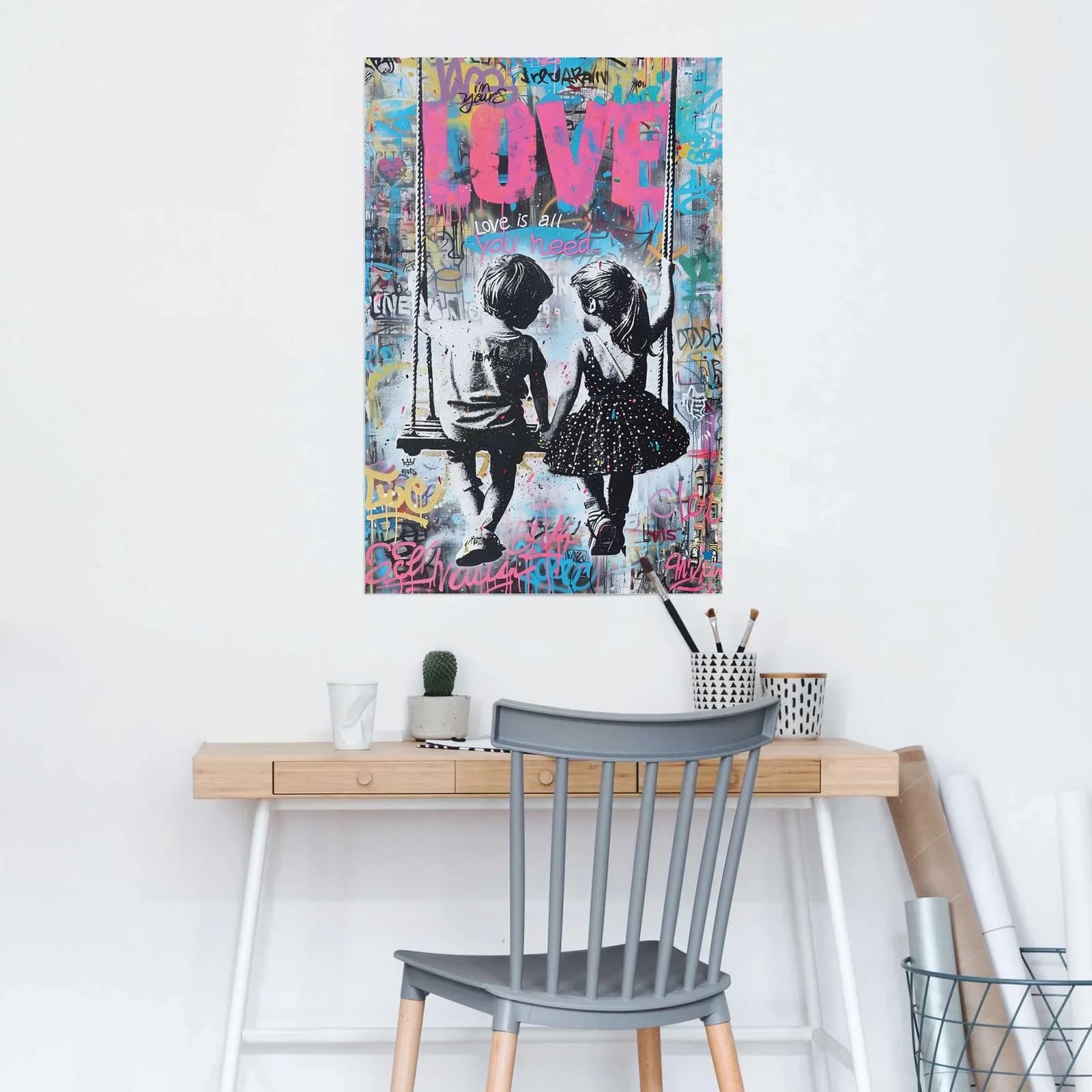 Reinders Poster Young Love Bunt Maxi-Format