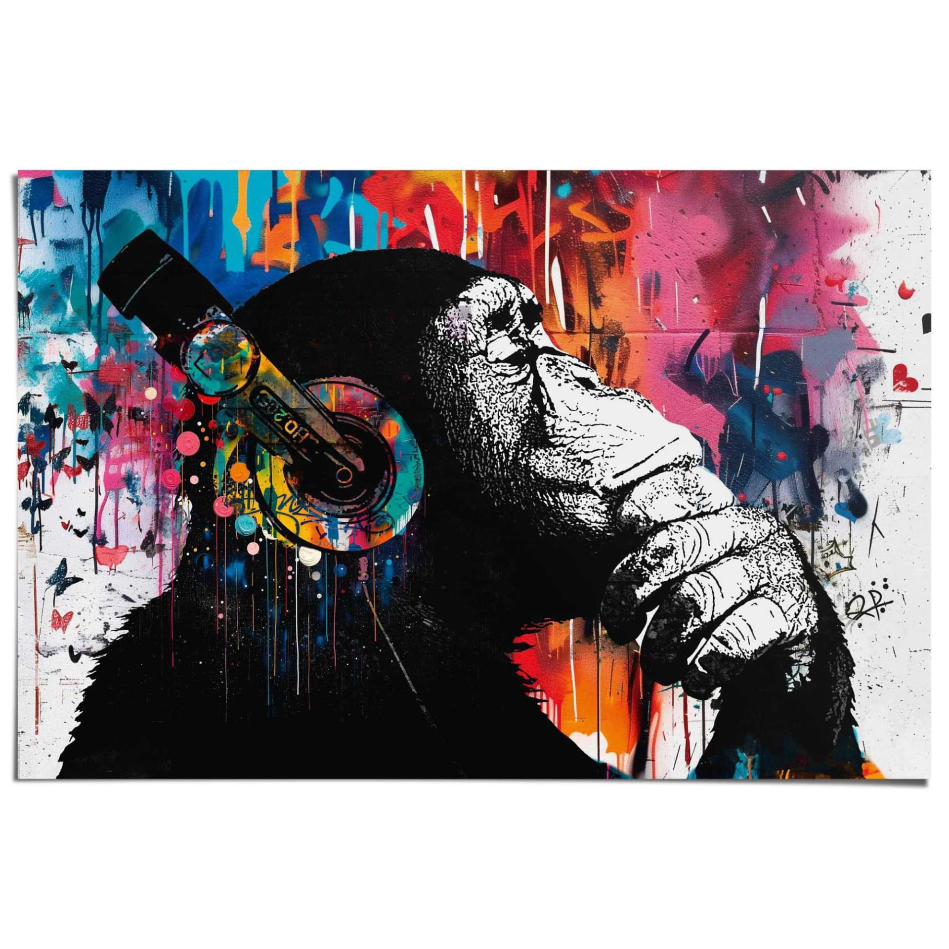 Reinders! Poster Graffiti Chimp Bunt Street Art