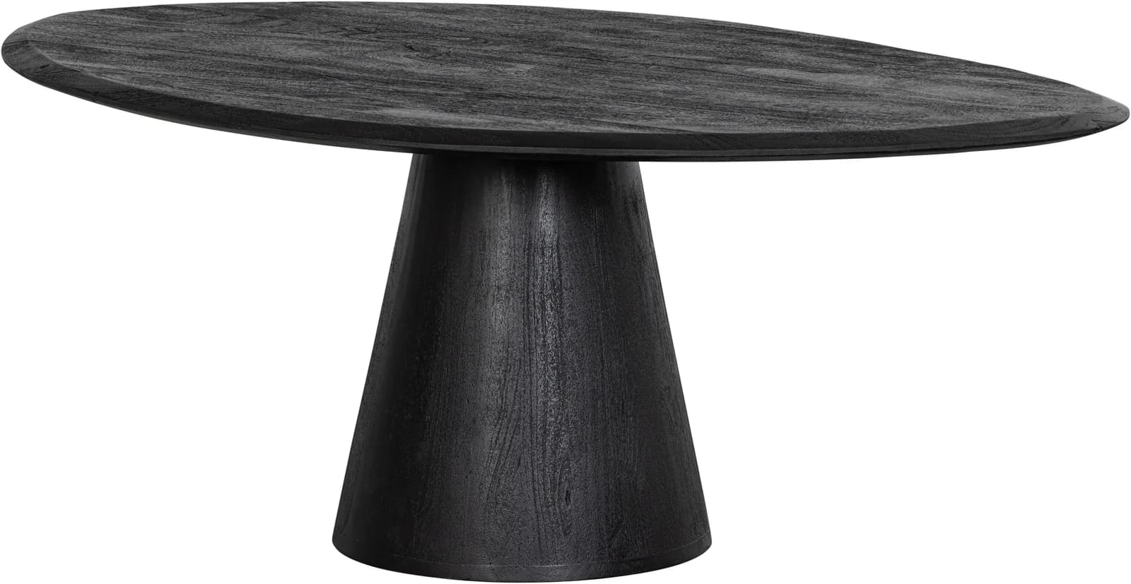 WOOOD Couchtisch Posture Mangoholz Schwarz Oval