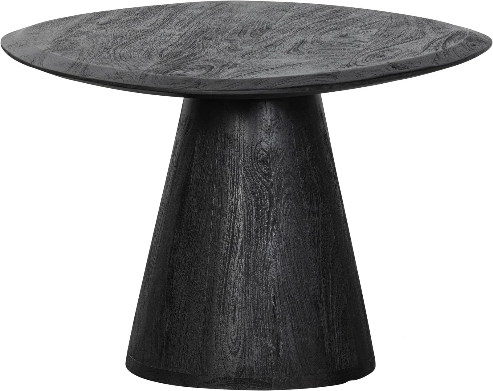 WOOOD Couchtisch Posture Mangoholz Oval Schwarz