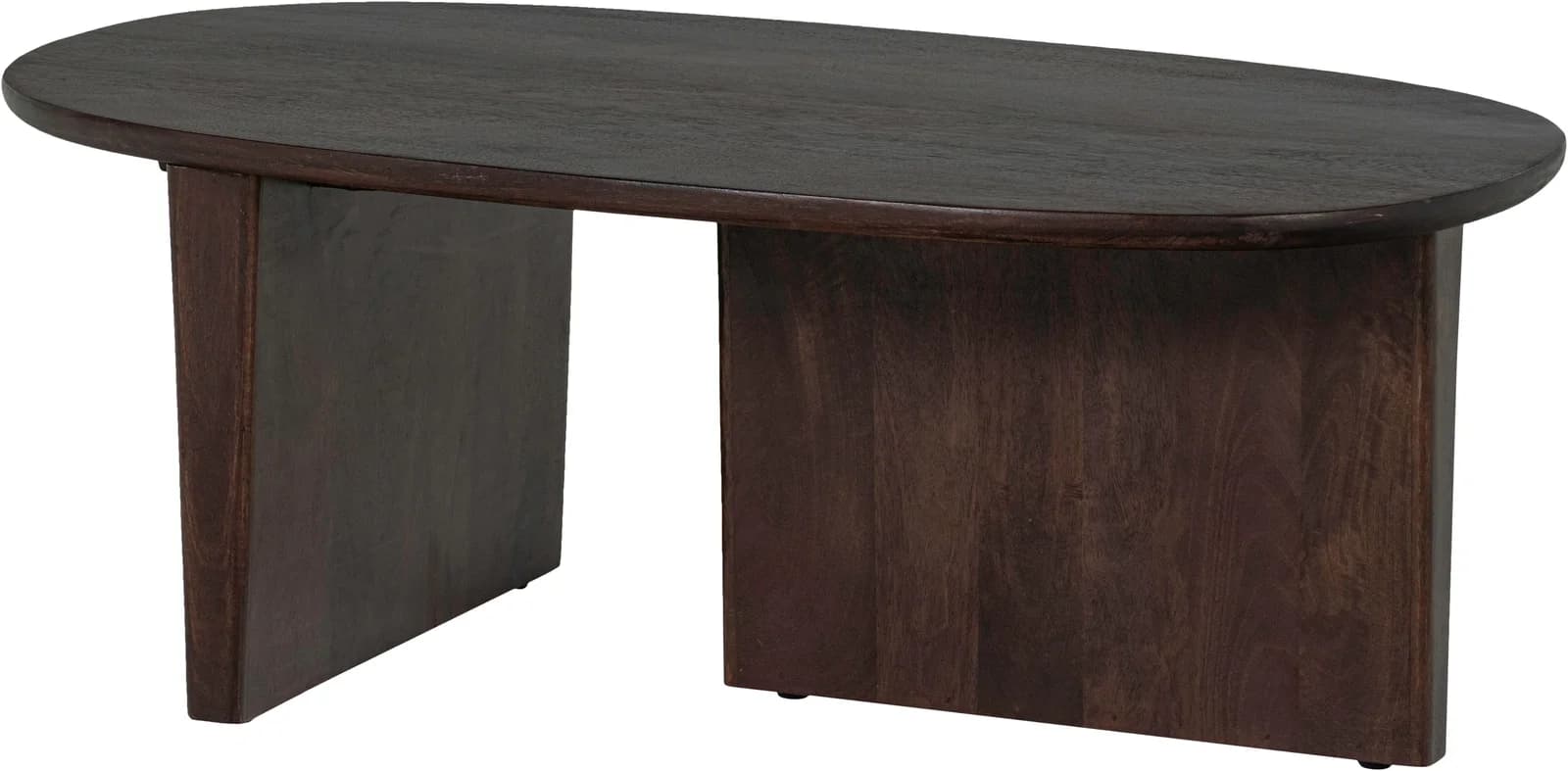 WOOOD Couchtisch SEAM Massivmangoholz Walnuss Organisch