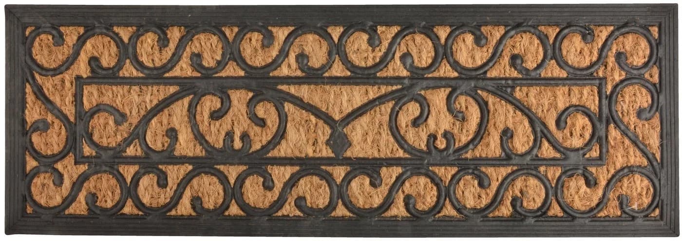 Esschert Design Stufenfußmatte Schwarz/Braun Viktorianisches Muster