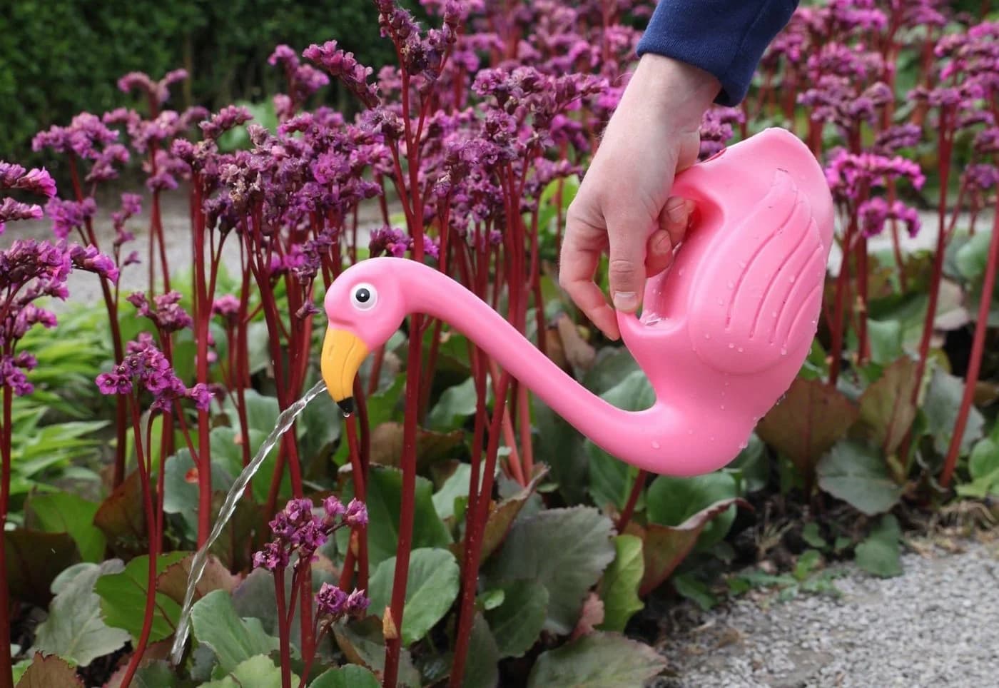 esschert design Gießkanne Flamingo Rosa 1,46 Liter Kunststoff
