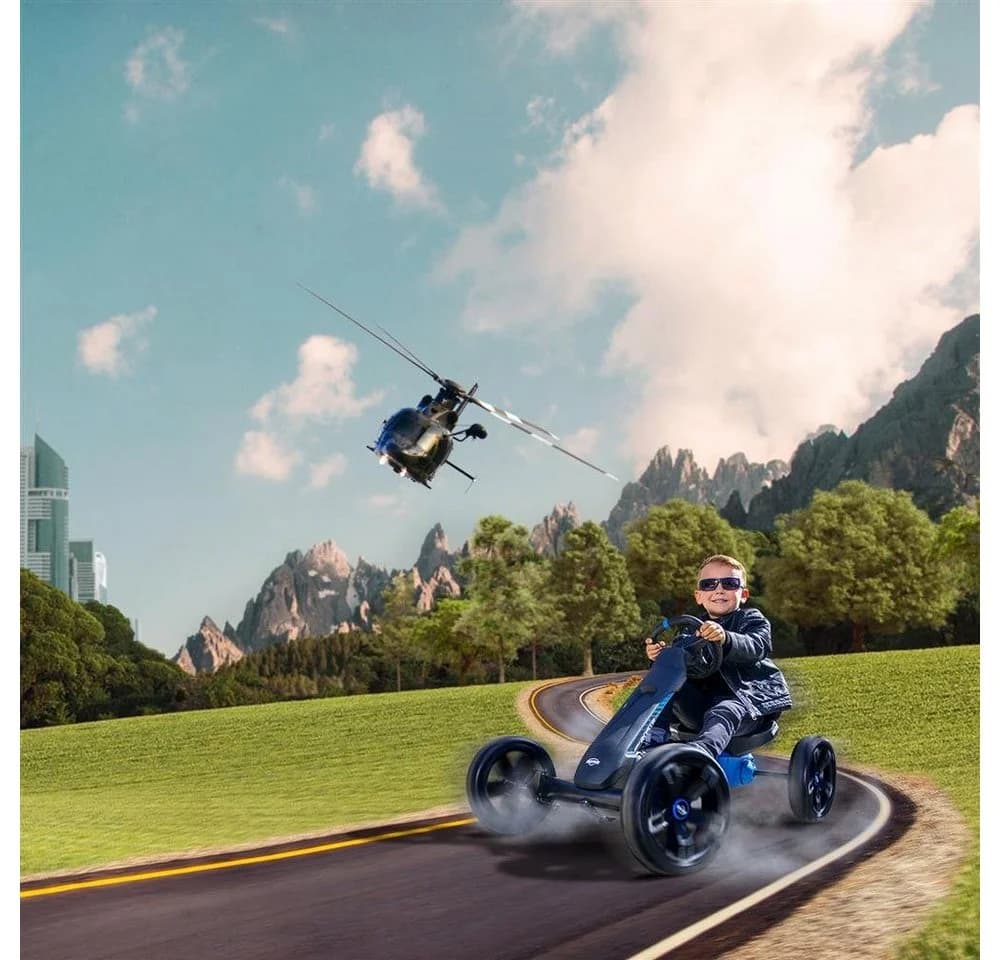 BERG Reppy Roadster Go-Kart mit Soundbox Blau/Schwarz