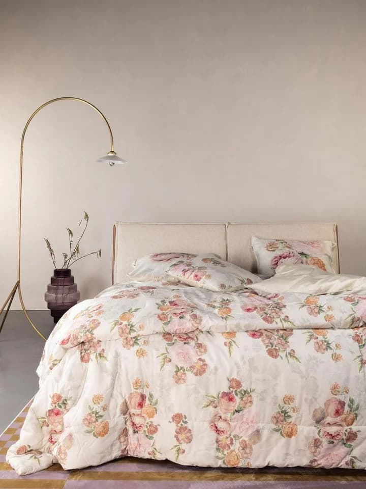 Essenza Bettwäsche Orianna Satin 2-teilig Floral Beige