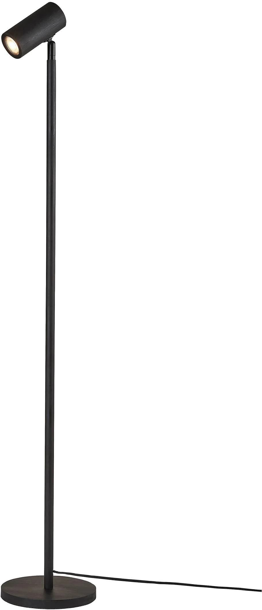 GOOD & MOJO Stehlampe JAVA Schwarz Bambus 141cm LED GU10