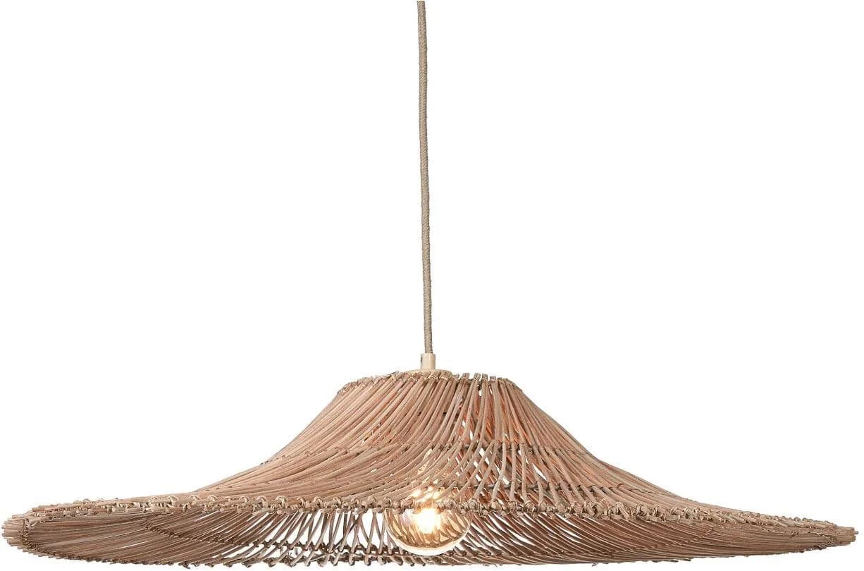 GOOD & MOJO Hängeleuchte CANCUN Beige Rattan Eisen