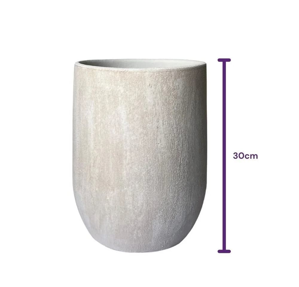 CreaFlor Home Bodenvase Avion Creme-Grau Keramik