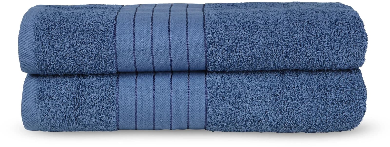 GOOD MORNING Uni Towels Badetuch Blau 100% Baumwolle 2er Set