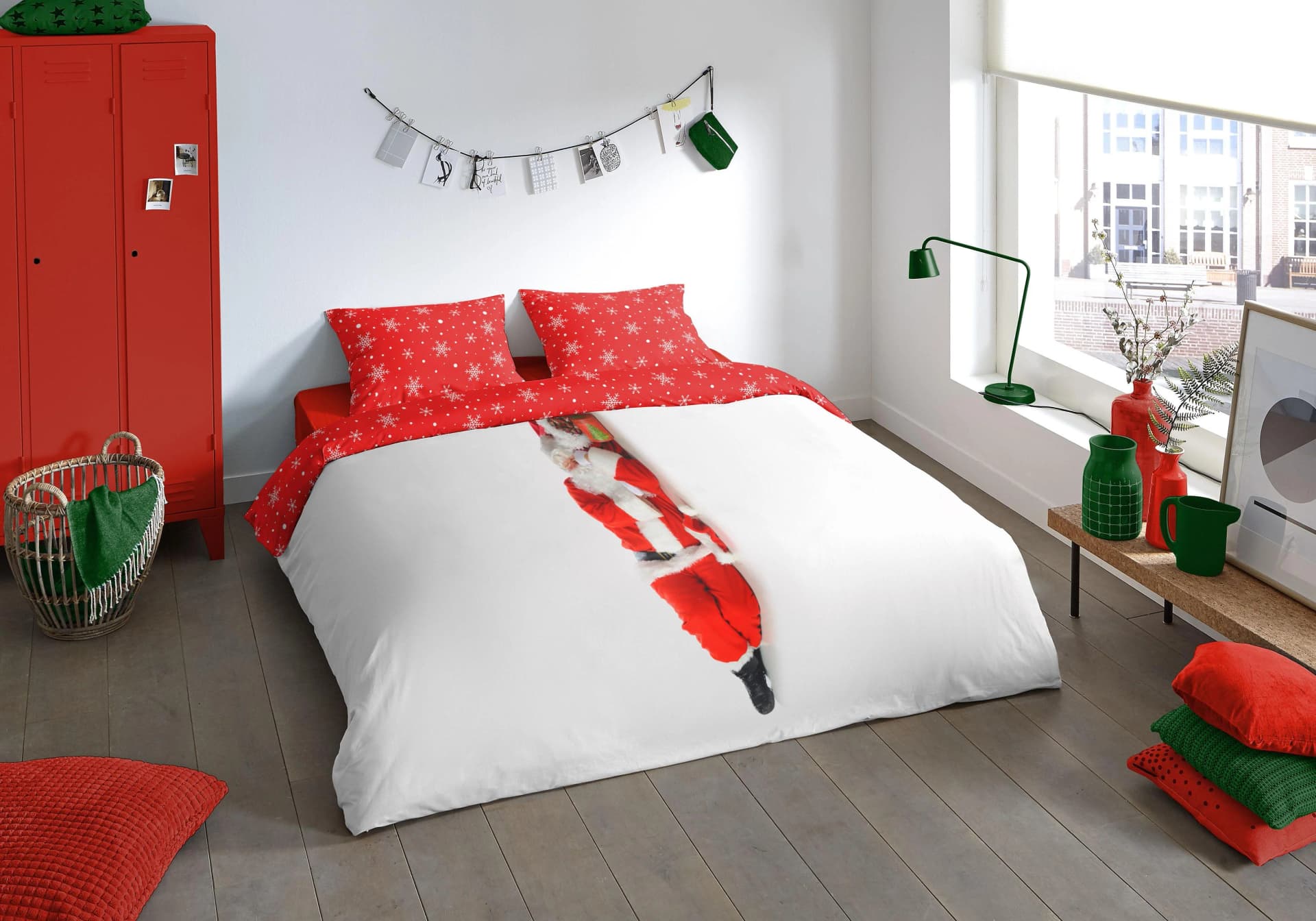 Pure Luxury Wendebettwäsche Santa Bunt Microfaser 135x200 cm