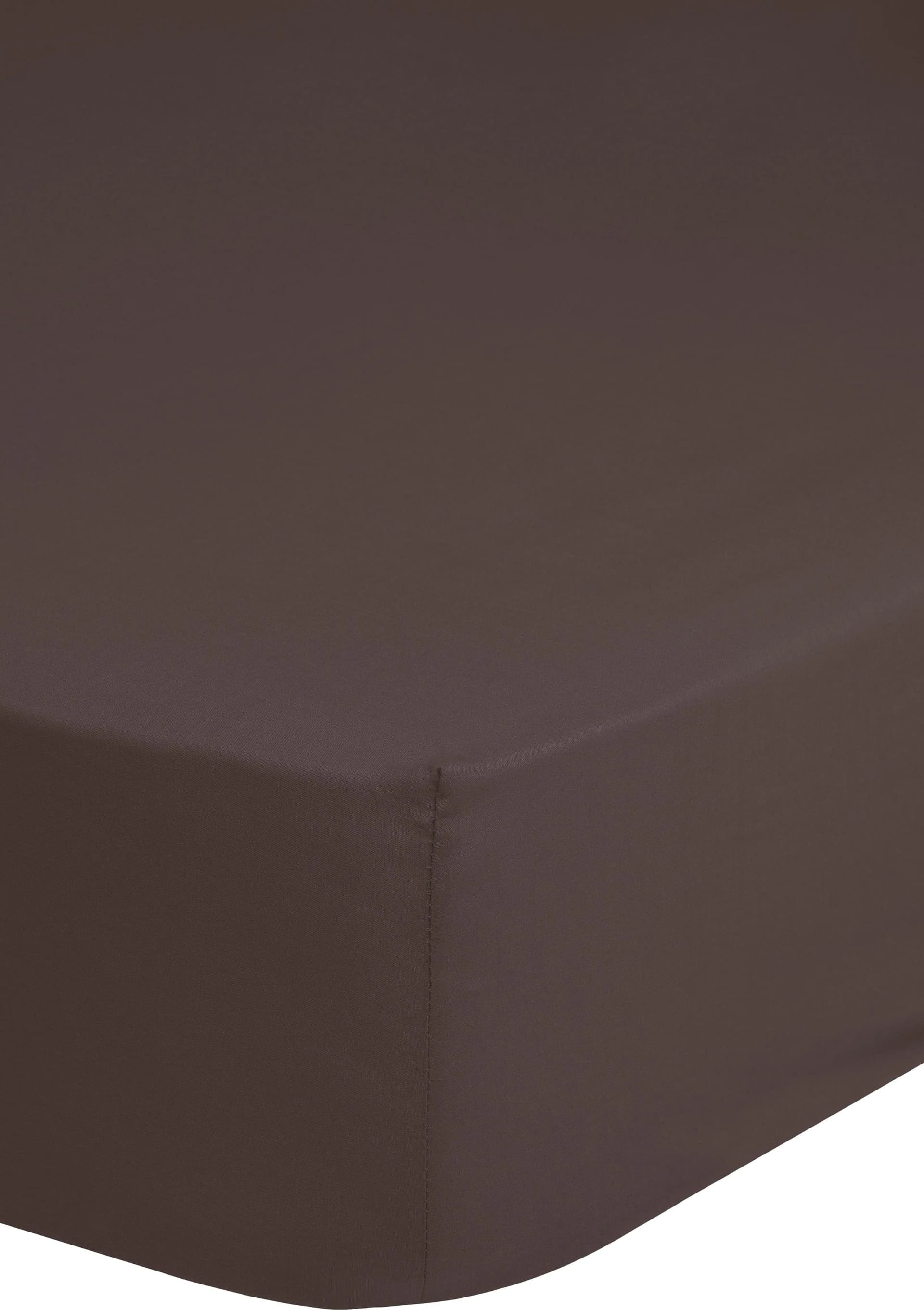 HIP Spannbettlaken 100% Baumwolle Satin Chocolate