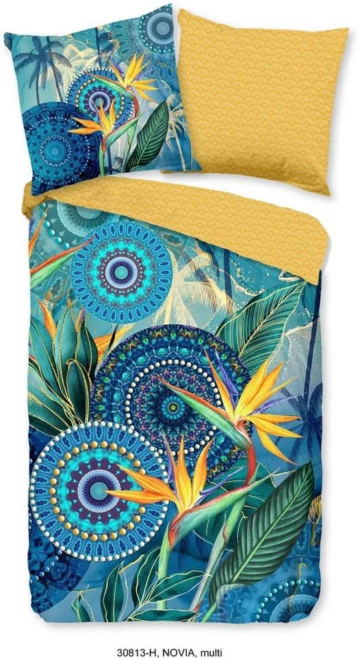 HIP Wendebettwäsche Novia Satin Blau 135x200 cm