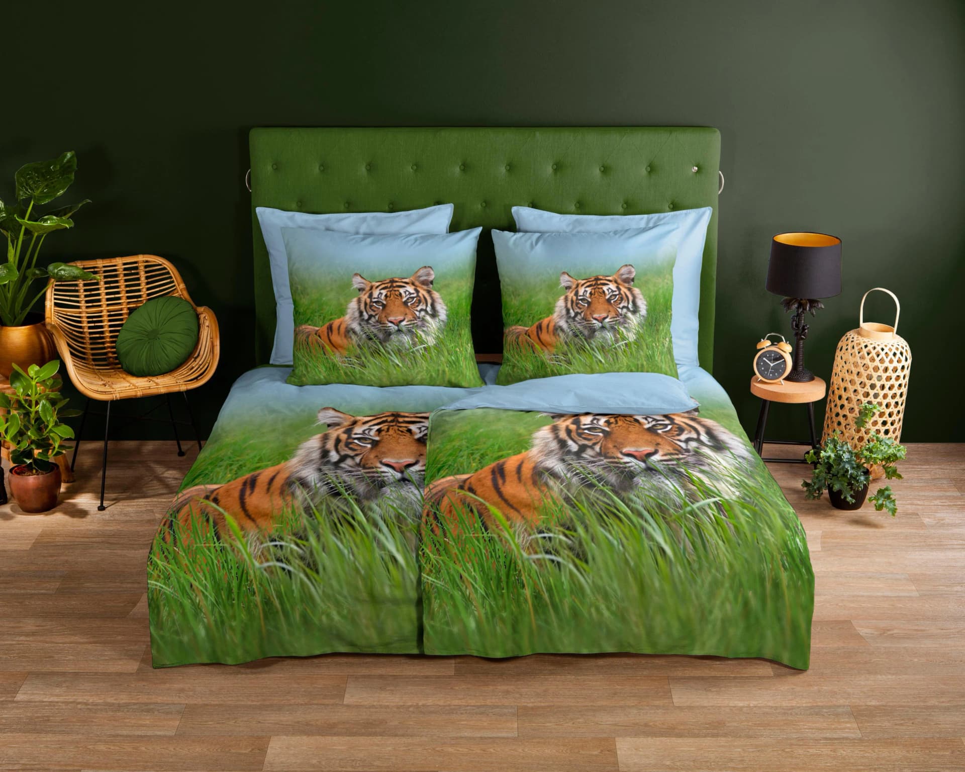 Good Morning Wendebettwäsche Tiger 100% Baumwolle Renforcé