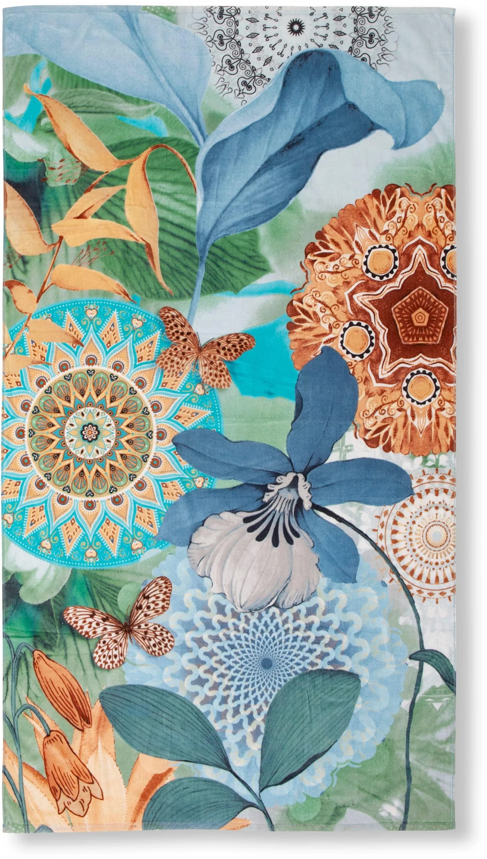 HIP Zephir Strandtuch Blau 100% Baumwolle Frotteevelours