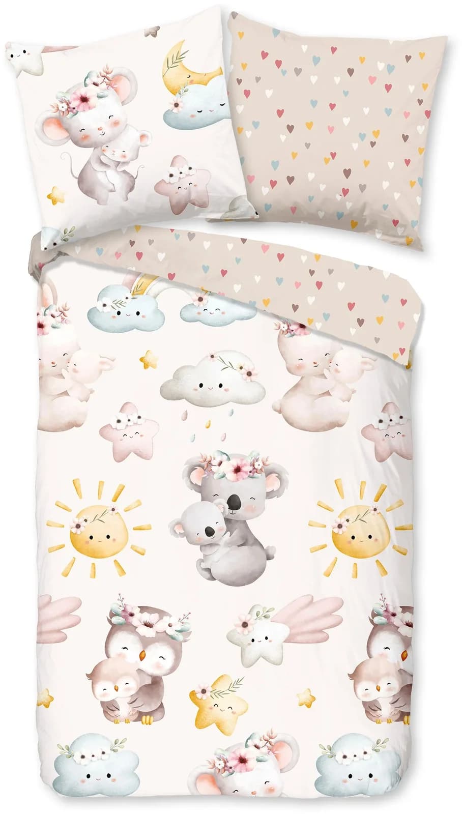 Good Morning Babybettwäsche Wendeoptik Beige Renforcé