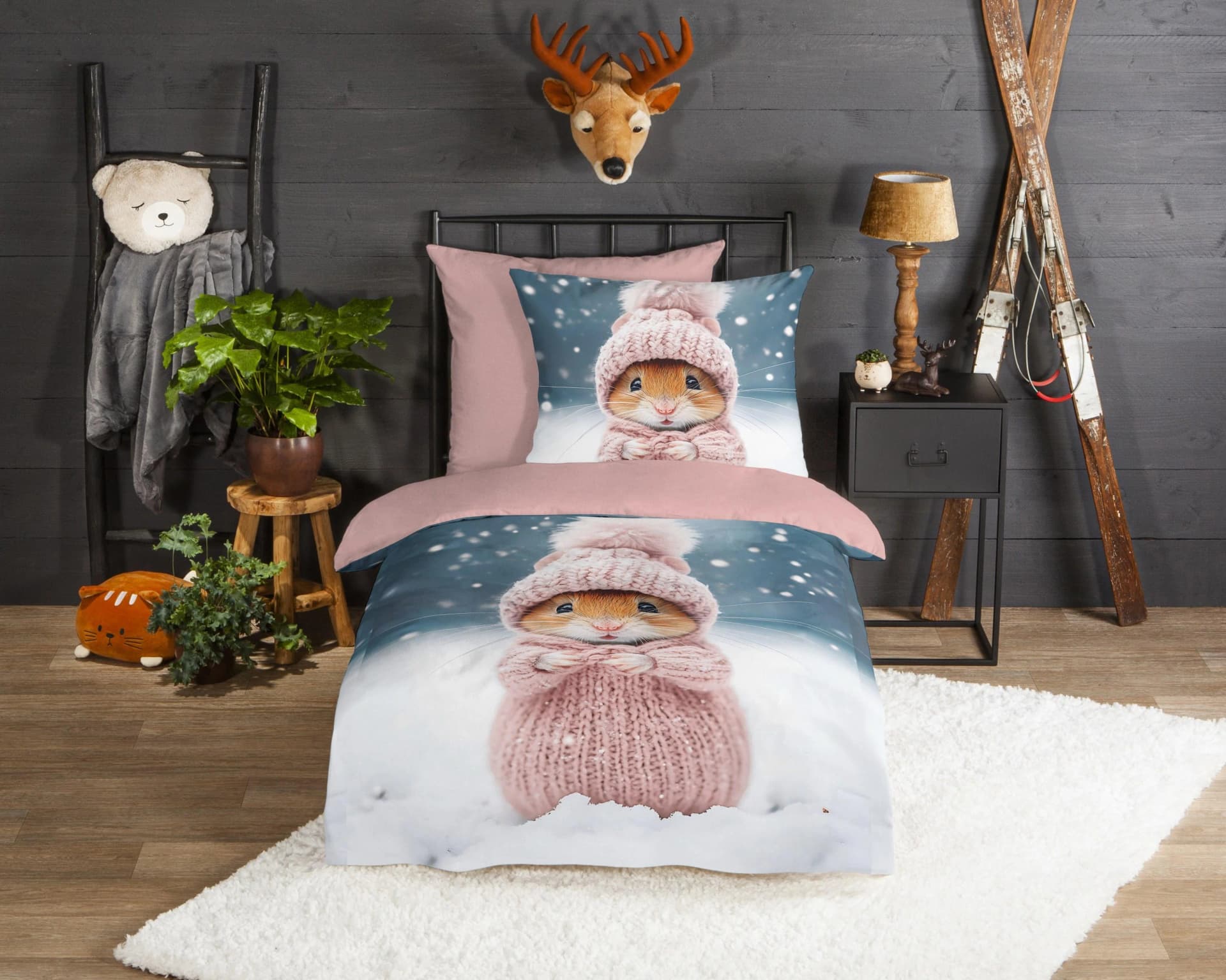 Good Morning Kinderbettwäsche Sofiamu Bunt Flanell Biber