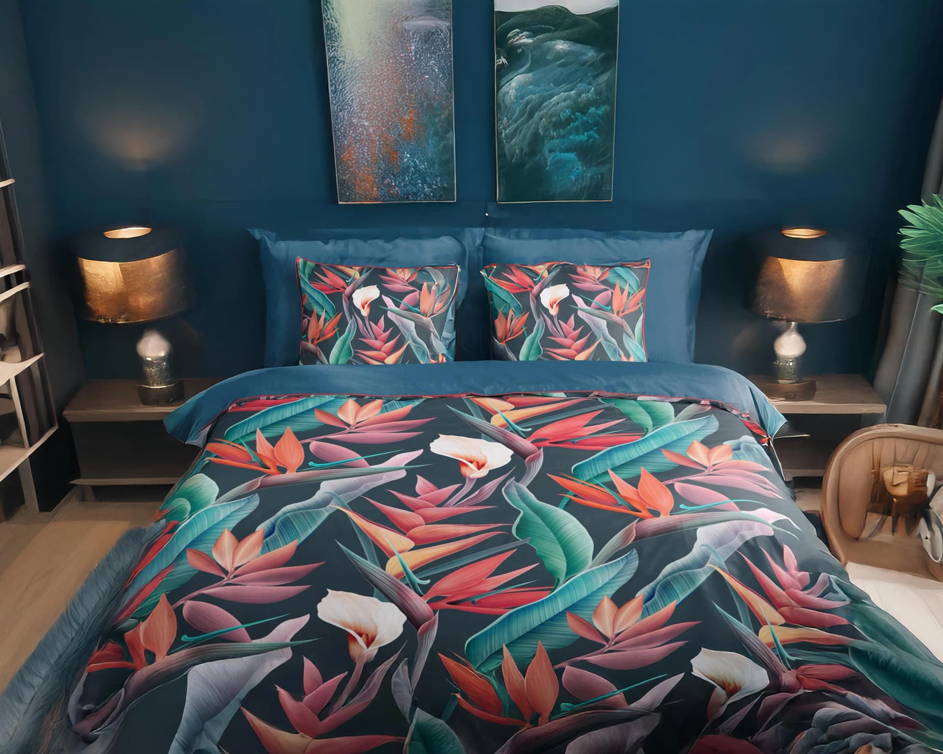 Wendebettwäsche GOOD MORNING 'Linea' - 100% Baumwolle Satin