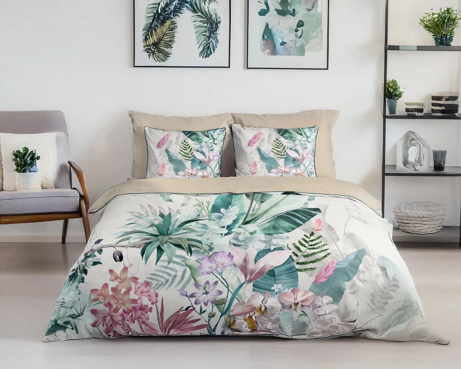 Wendebettwäsche GOOD MORNING 'Novaa' - 100% Baumwolle Satin