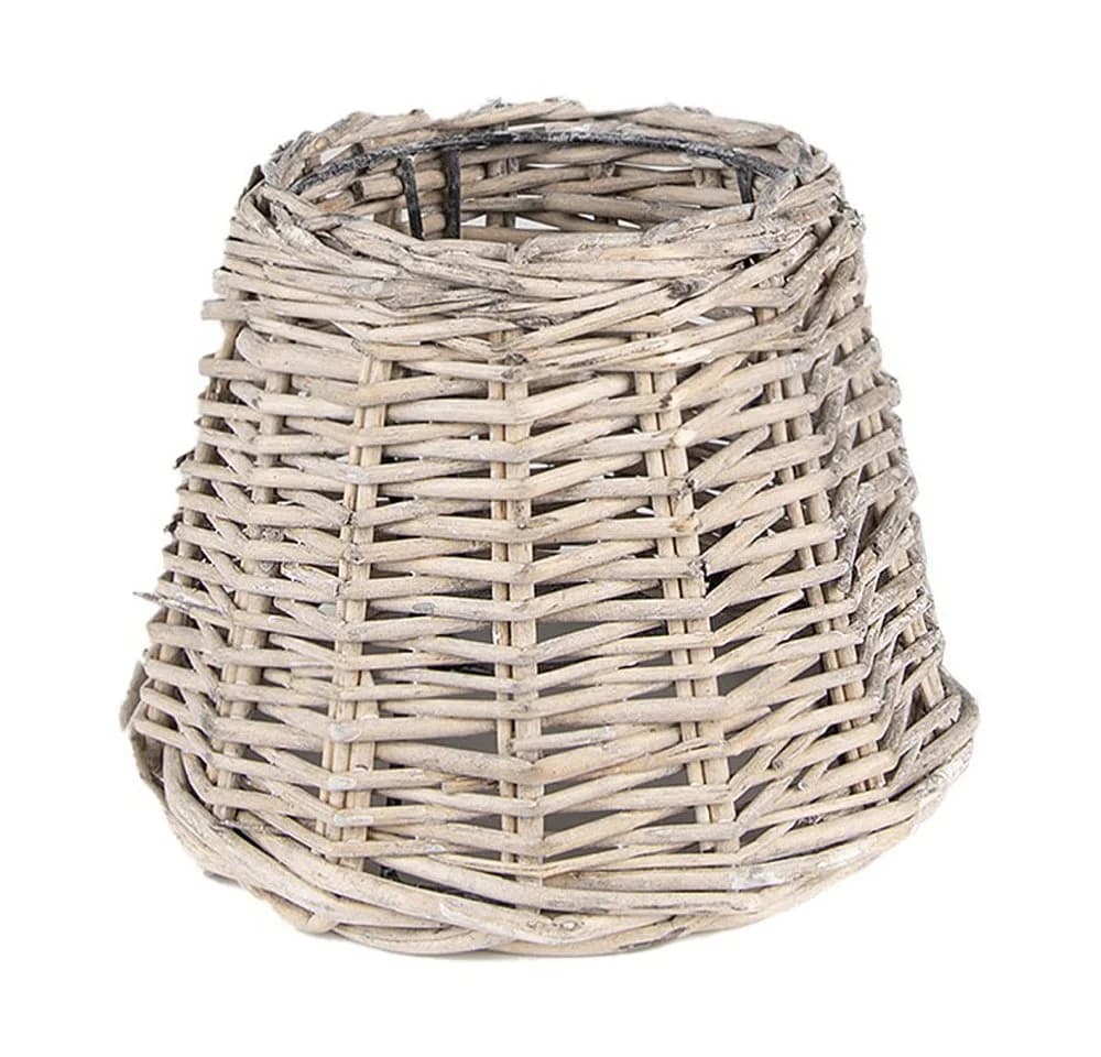 Clayre & Eef Lampenschirm Ocean Suite Grau Beige Rattan