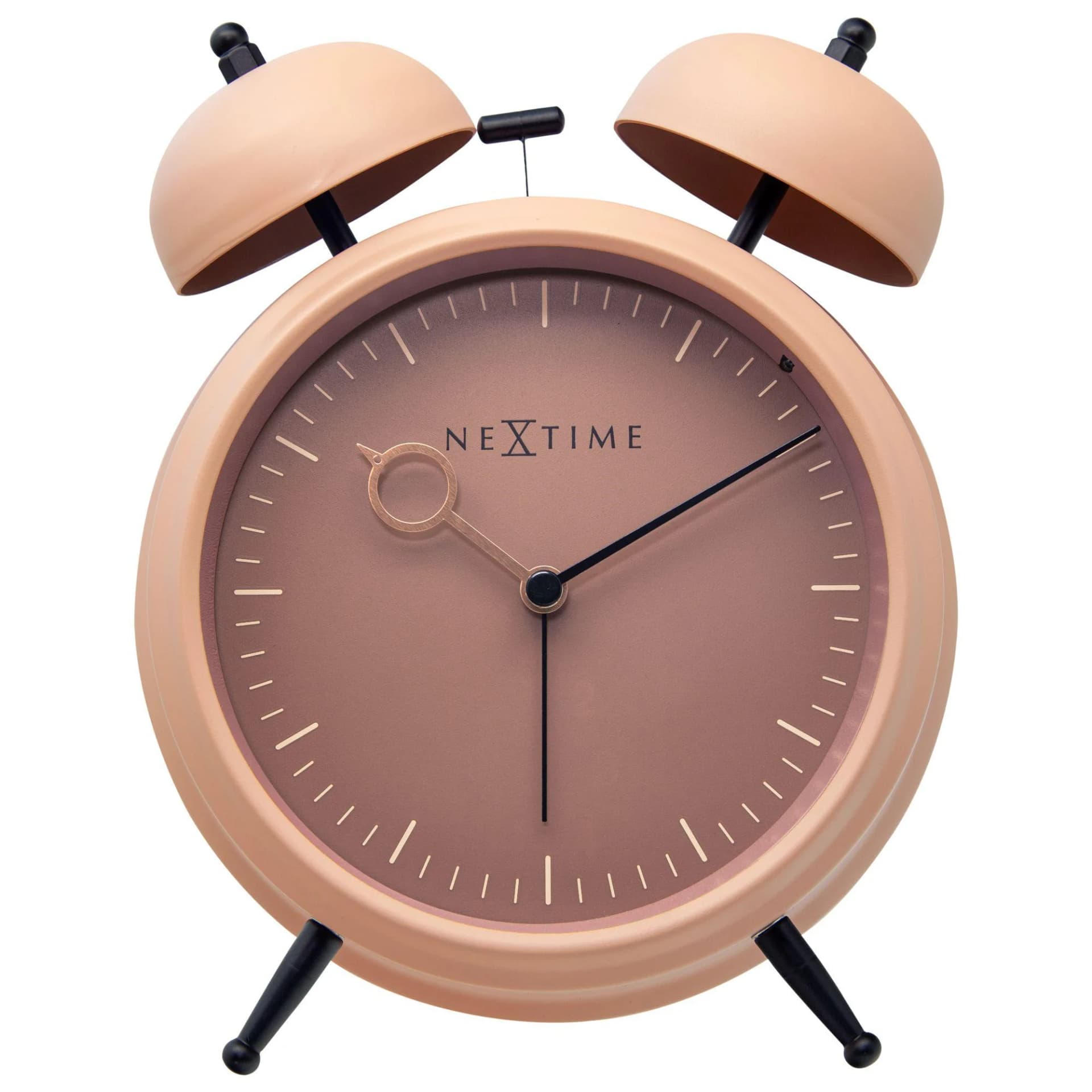 Nextime Wecker Rosa mit Nachtlicht und Doppelglocken-Funktion