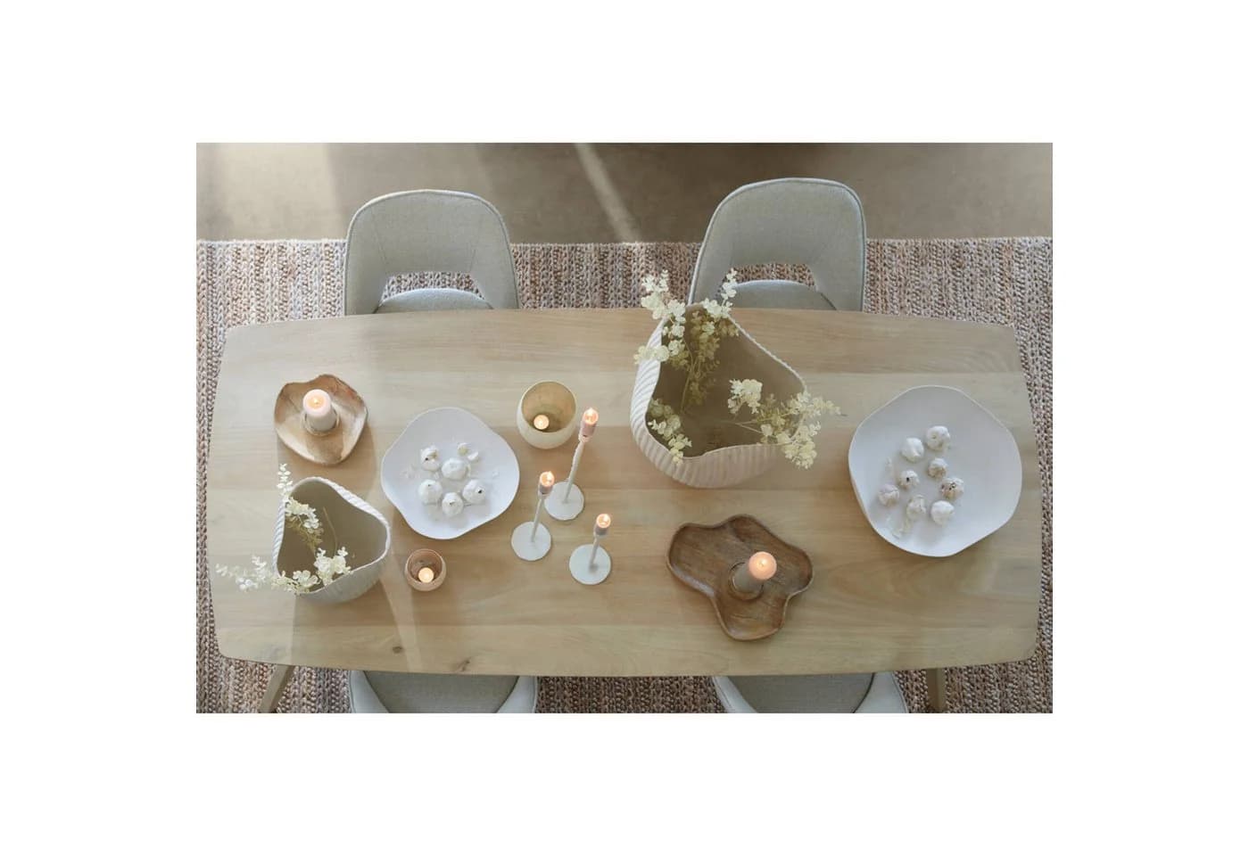 Light & Living Schale ANZIO Creme Metall 44x43,5x7cm