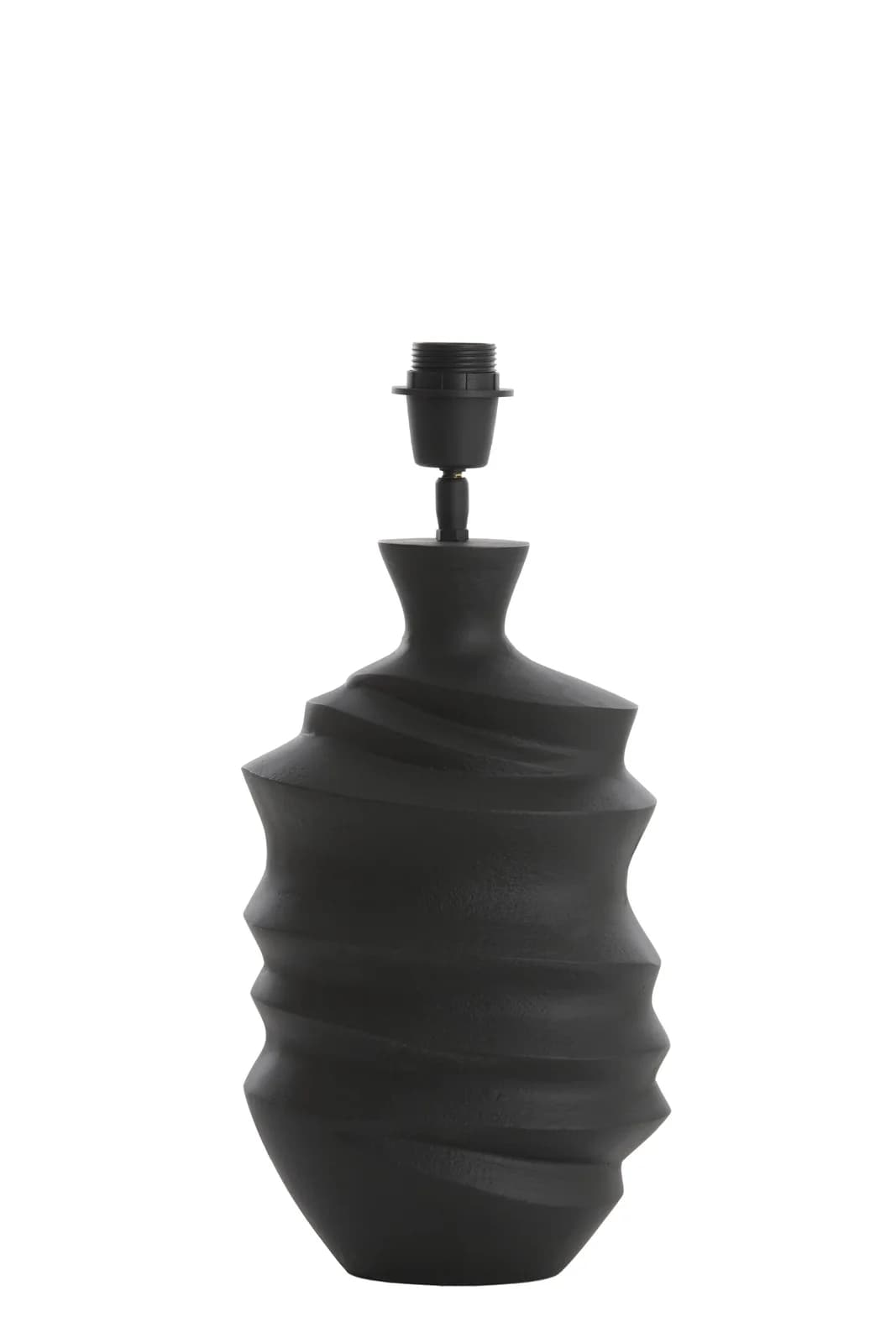 Lampenfuss SHARON Stoff Schwarz Matt E27 Light & Living