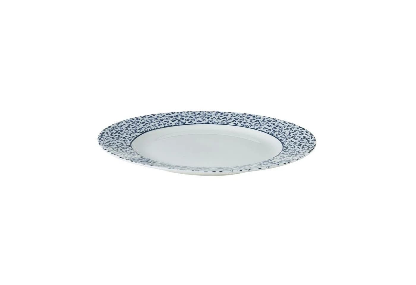 Laura Ashley Frühstücksteller Blueprint Floris 20cm Blau-Weiß