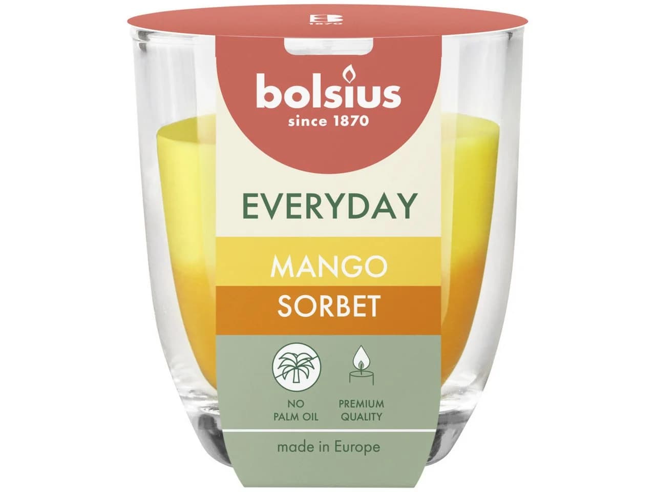 Bolsius Duftkerze im Glas Everyday Mango Sorbet