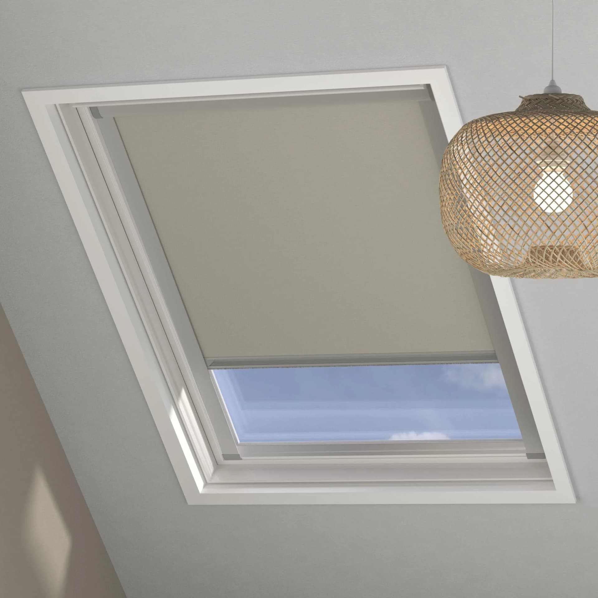 MY HOME Verdunklungsrollo C02 Dachfenster Beige Aluminium
