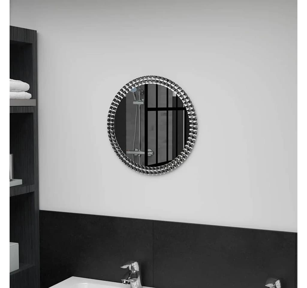 vidaXL Spiegel Wandspiegel 40 cm Hartglas