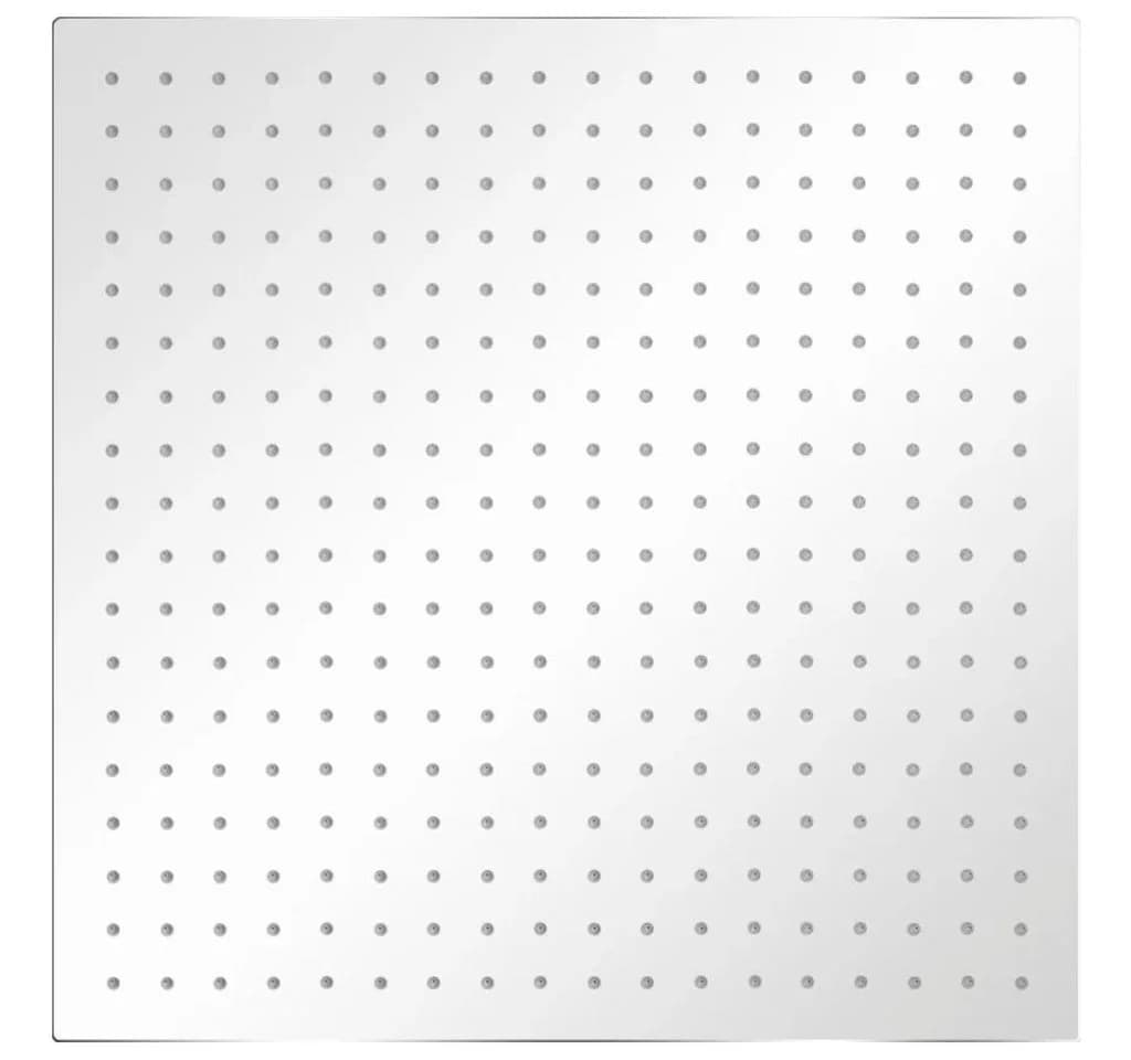 vidaXL Regenduschkopf Edelstahl 50x50 cm Quadratisch
