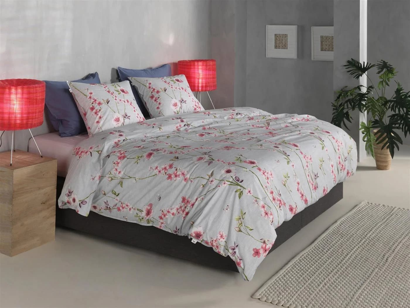 ZO HOME Bettwäsche Rafa Dbo 240 Blue 3-teilig Baumwolle