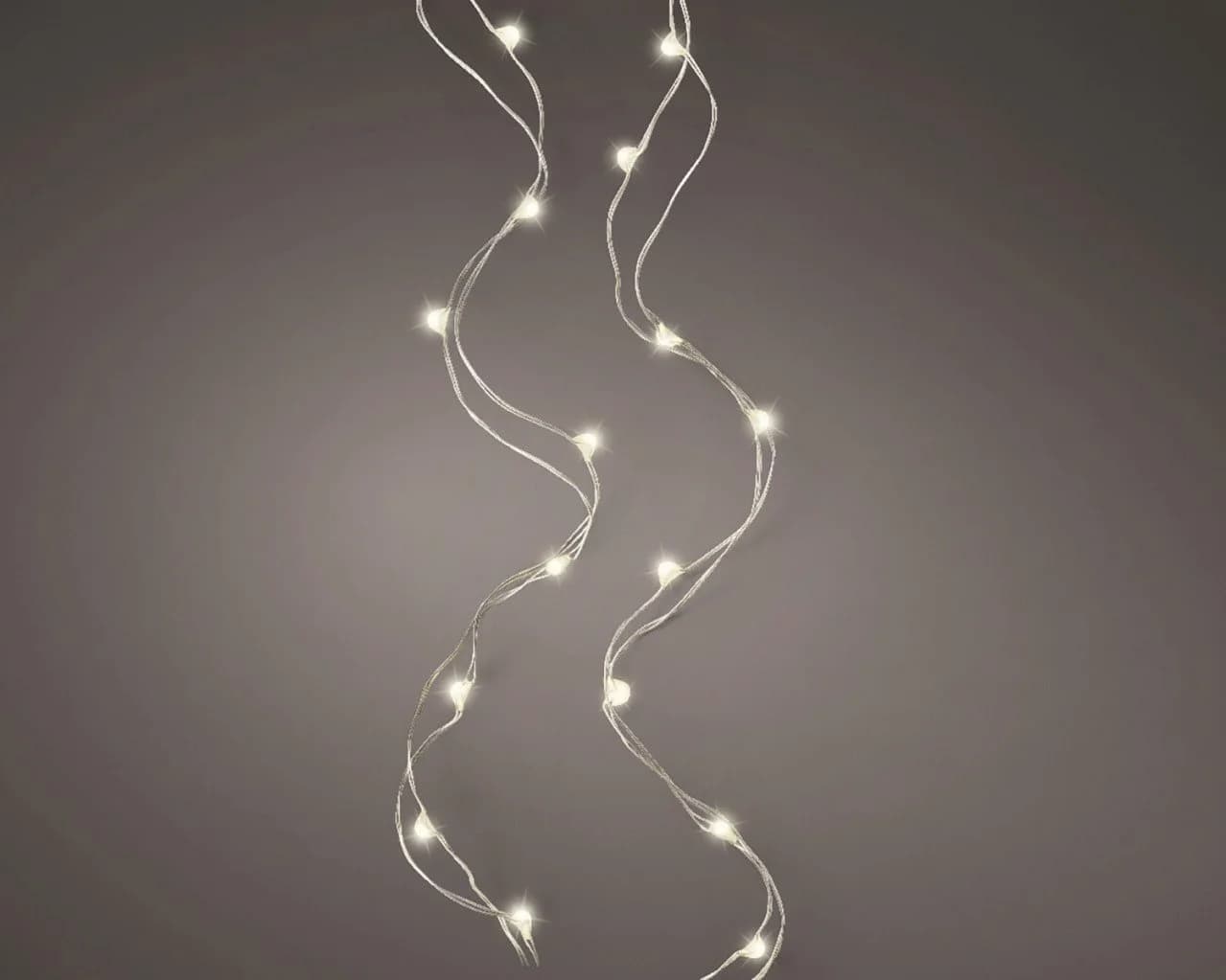 Silberne LED-Lichterkette für Weihnachtsdekoration