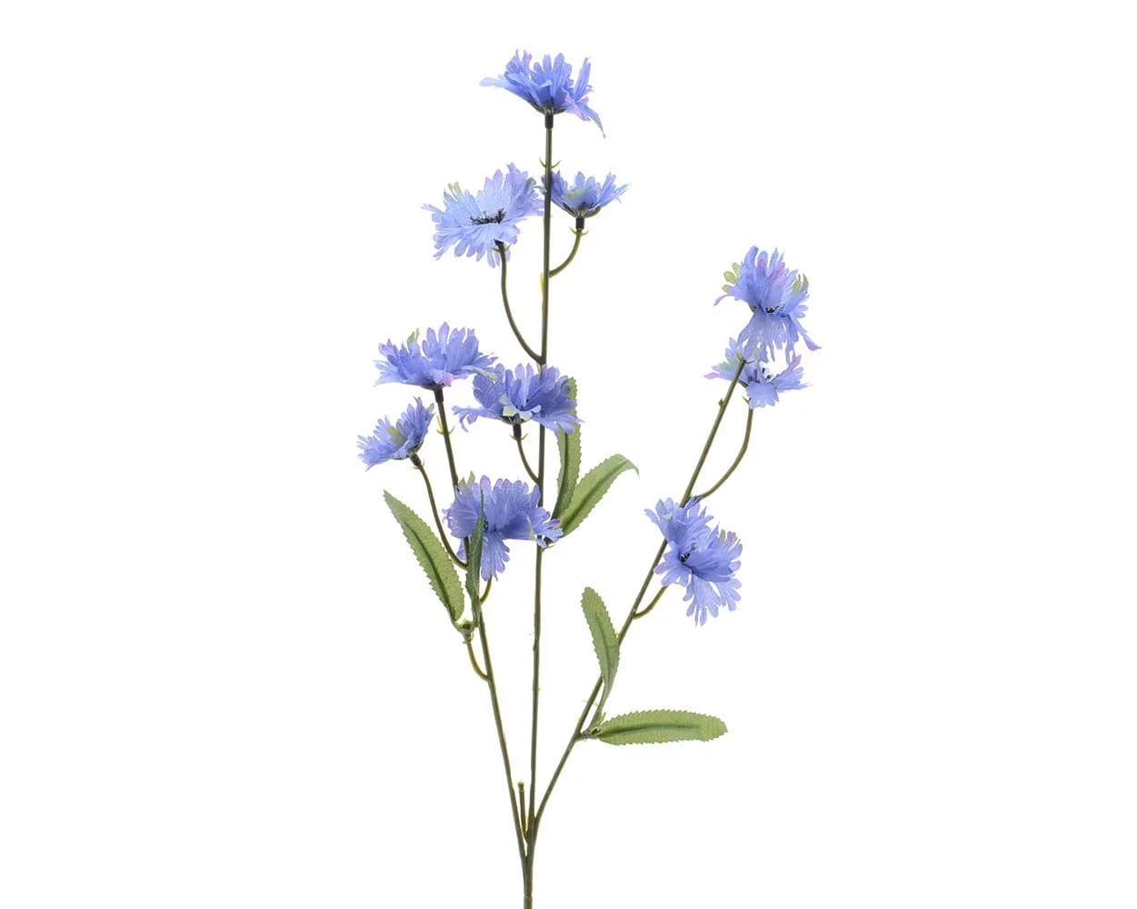 Decoris season decorations Kunstblume Kornblume am Stiel 55cm blau