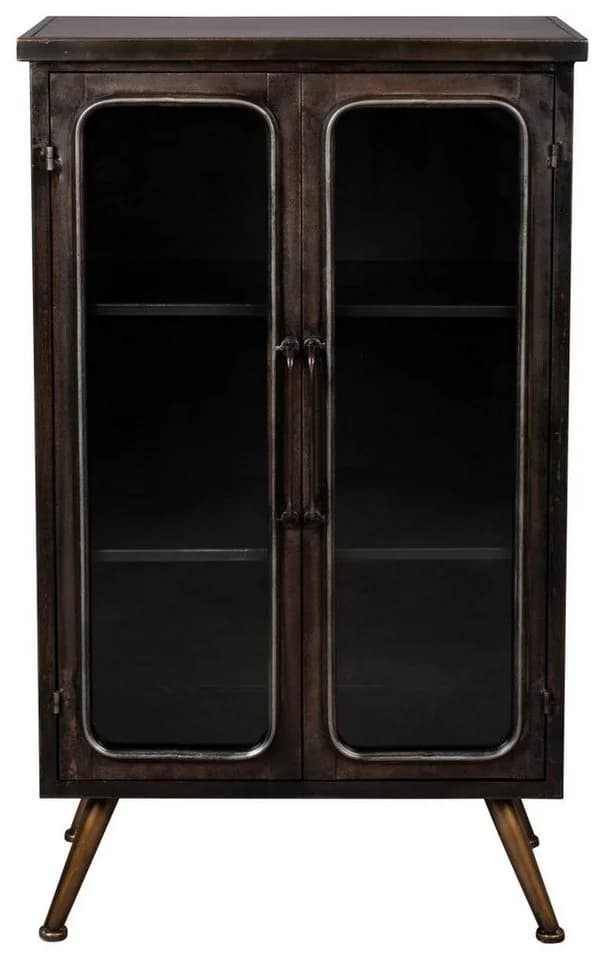 Dutchbone Denza Highboard Schwarz-Braun Vintage